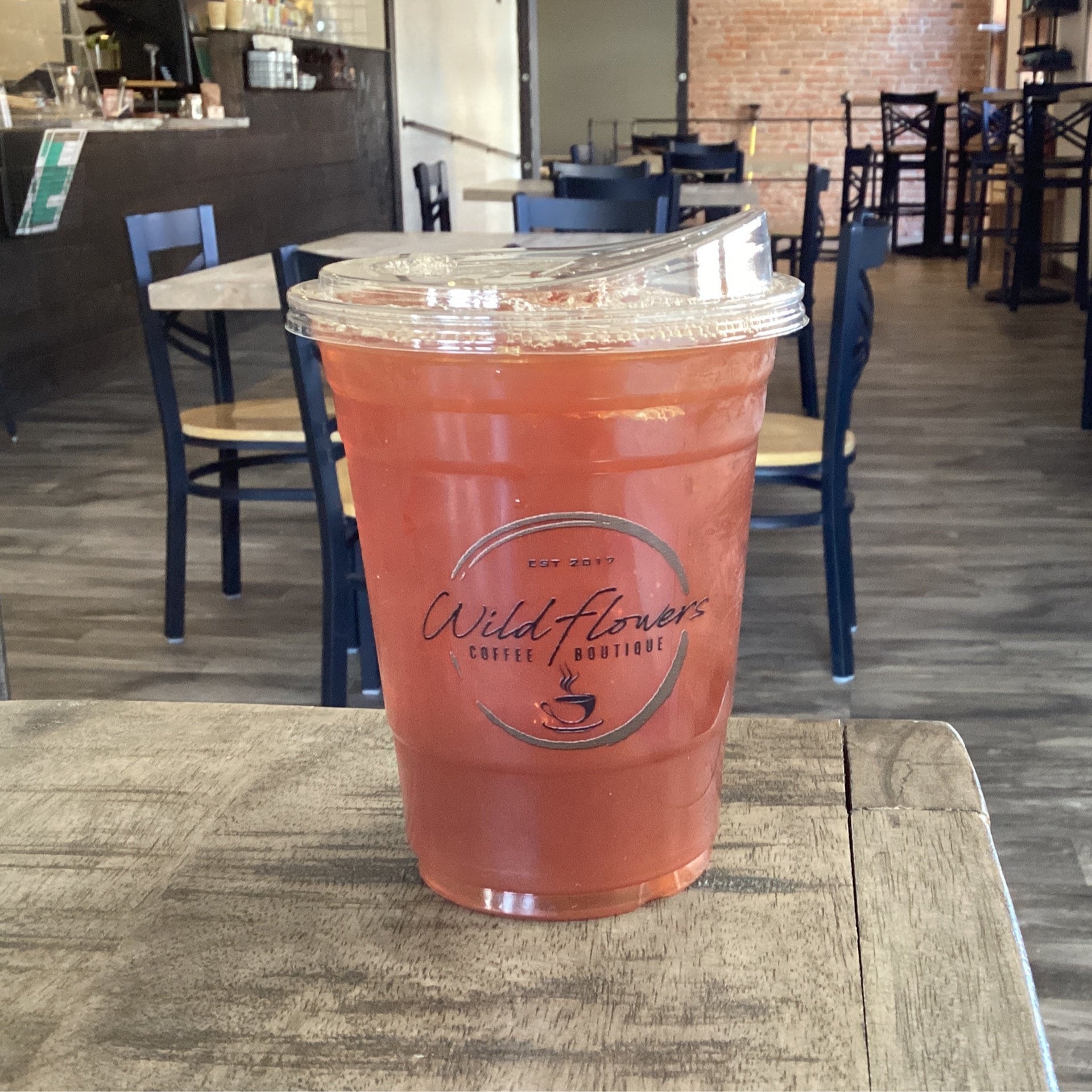 Iced Tea Wildflowers Coffee Boutique
